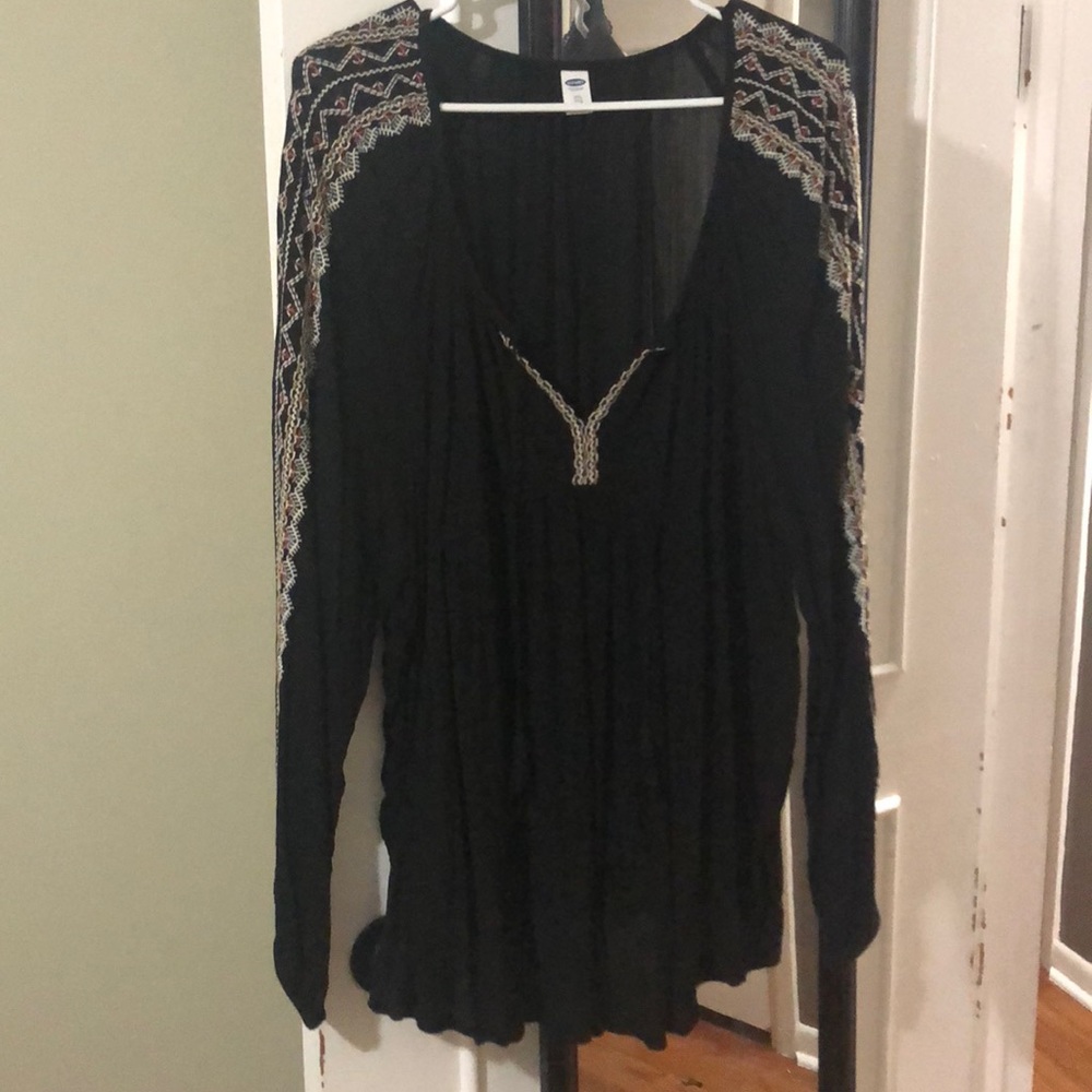 Black Tassel Top
